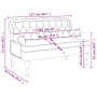 Bank mit Rückenlehne aus rotem Samt, 119,5 x 64,5 x 75 cm von , Banken - Ref: Foro24-372160, Preis: 196,17 €, Rabatt: %