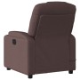 Sillón de masaje reclinable de tela marrón oscuro de , Sillones - Ref: Foro24-372382, Precio: 219,41 €