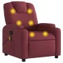Red wine fabric reclining massage chair by , Armchairs - Ref: Foro24-372380, Price: 224,47 €, Discount: %