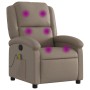 Cappuccinofarbener Massage-Liegestuhl aus Kunstleder von , Sessel - Ref: Foro24-371788, Preis: 230,64 €, Rabatt: %