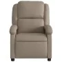 Sillón de masaje reclinable cuero sintético color capuchino de , Sillones - Ref: Foro24-371788, Precio: 212,44 €, Descuento: %
