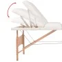 Klappbare Massageliege 3 Zonen 10 cm Dicke weiß von vidaXL, Massageliegen - Ref: Foro24-110152, Preis: 203,82 €, Rabatt: %