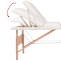 Klappbare Massageliege 3 Zonen 10 cm Dicke weiß von vidaXL, Massageliegen - Ref: Foro24-110152, Preis: 261,01 €, Rabatt: %