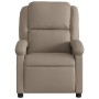 Sillón reclinable de cuero sintético color capuchino de , Sillones - Ref: Foro24-371781, Precio: 230,63 €, Descuento: %