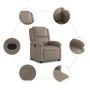 Sillón reclinable de cuero sintético color capuchino de , Sillones - Ref: Foro24-371781, Precio: 230,63 €, Descuento: %