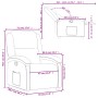 Sillón reclinable de cuero sintético color capuchino de , Sillones - Ref: Foro24-371781, Precio: 230,63 €, Descuento: %