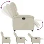 Cremefarbener Liegestuhl aus Kunstleder von , Sessel - Ref: Foro24-371776, Preis: 198,69 €, Rabatt: %