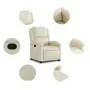 Cream Faux Leather Recliner by , Armchairs - Ref: Foro24-371776, Price: 198,69 €, Discount: %