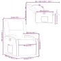 Cremefarbener Liegestuhl aus Kunstleder von , Sessel - Ref: Foro24-371776, Preis: 198,69 €, Rabatt: %