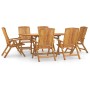 7-teilige Garten-Essgarnitur aus massivem Teakholz von , Gartensets - Ref: Foro24-3154921, Preis: 1,00 €, Rabatt: %