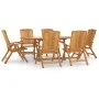 7-teilige Garten-Essgarnitur aus massivem Teakholz von , Gartensets - Ref: Foro24-3154921, Preis: 1,00 €, Rabatt: %