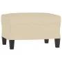 3-seater sofa with cream fabric stool 180 cm by , Sofas - Ref: Foro24-3201091, Price: 310,76 €, Discount: %