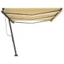 Automatisches Markisentuch mit Wind-LED-Sensor in Gelb-Weiß 600x300cm. von , Markisen - Ref: Foro24-3069813, Preis: 847,18 €,...