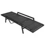 Sun lounger with black synthetic rattan cushion by vidaXL, Loungers - Ref: Foro24-43108, Price: 154,05 €, Discount: %