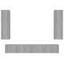 4-teiliges TV-Möbelset Sperrholz Sonoma grau von , TV-Möbel - Ref: Foro24-3114212, Preis: 172,35 €, Rabatt: %