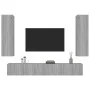 4-teiliges TV-Möbelset Sperrholz Sonoma grau von , TV-Möbel - Ref: Foro24-3114212, Preis: 170,01 €, Rabatt: %