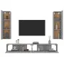 4-teiliges TV-Möbelset Sperrholz Sonoma grau von , TV-Möbel - Ref: Foro24-3114212, Preis: 170,01 €, Rabatt: %