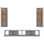 4-teiliges TV-Möbelset Sperrholz Sonoma grau von , TV-Möbel - Ref: Foro24-3114212, Preis: 172,35 €, Rabatt: %