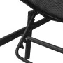 Sun lounger with black synthetic rattan cushion by vidaXL, Loungers - Ref: Foro24-43108, Price: 154,05 €, Discount: %