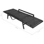 Sun lounger with black synthetic rattan cushion by vidaXL, Loungers - Ref: Foro24-43108, Price: 154,05 €, Discount: %