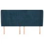 Headboard with dark blue velvet ears 163x23x118/128 cm by , Headboards and footboards - Ref: Foro24-3118252, Price: 152,99 €,...