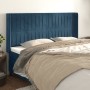 Kopfteil mit dunkelblauen Samtohren 163x16x118/128 cm von , Kopf- und Fußteile - Ref: Foro24-3119876, Preis: 151,27 €, Rabatt: %
