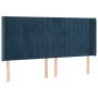 Kopfteil mit dunkelblauen Samtohren 163x16x118/128 cm von , Kopf- und Fußteile - Ref: Foro24-3119876, Preis: 151,27 €, Rabatt: %