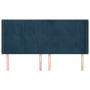 Kopfteil mit dunkelblauen Samtohren 163x16x118/128 cm von , Kopf- und Fußteile - Ref: Foro24-3119876, Preis: 151,27 €, Rabatt: %