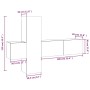 3-teiliges TV-Möbelset Sperrholz Eiche braun von , TV-Möbel - Ref: Foro24-3120229, Preis: 115,31 €, Rabatt: %