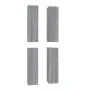 Muebles TV 4 uds madera contrachapada gris Sonoma 30,5x30x110cm de , Muebles TV - Ref: Foro24-3120333, Precio: 166,41 €, Desc...