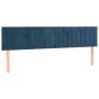 Dark brown velvet LED headboard 160x5x78/88 cm by , Headboards and footboards - Ref: Foro24-3121908, Price: 71,04 €, Discount: %