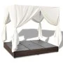 Lounger with brown synthetic rattan curtains by vidaXL, Outdoor beds - Ref: Foro24-42947, Price: 463,19 €, Discount: %