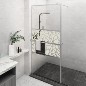 Duschwand mit ESG Glasablage Chrom Aluminium 100x195cm von , Duschwände und Duschwände - Ref: Foro24-3185502, Preis: 206,70 €...