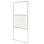 Shower screen with ESG glass shelf and chrome aluminum 100x195cm by , Shower walls and screens - Ref: Foro24-3185502, Price: ...