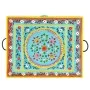 Hand-painted storage box 50x40x40 cm solid mango wood by , Storage baskets - Ref: Foro24-323540, Price: 156,43 €, Discount: %