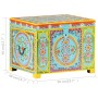 Handbemalte Aufbewahrungsbox 50x40x40 cm massives Mangoholz von , Aufbewahrungskörbe - Ref: Foro24-323540, Preis: 160,83 €, R...