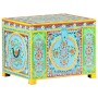 Handbemalte Aufbewahrungsbox 50x40x40 cm massives Mangoholz von , Aufbewahrungskörbe - Ref: Foro24-323540, Preis: 160,83 €, R...