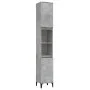 Badezimmerschrank Sperrholz grauer Beton 30x30x190 cm von , Badezimmermöbel - Ref: Foro24-819800, Preis: 85,22 €, Rabatt: %