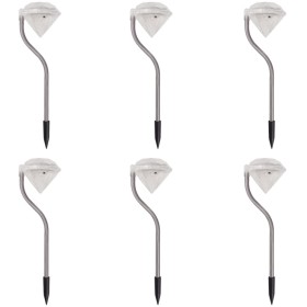 Solar LED garden lamps 6 units 9x7.8x29.5 cm by , Outdoor lighting - Ref: Foro24-42341, Price: 21,32 €, Discount: %