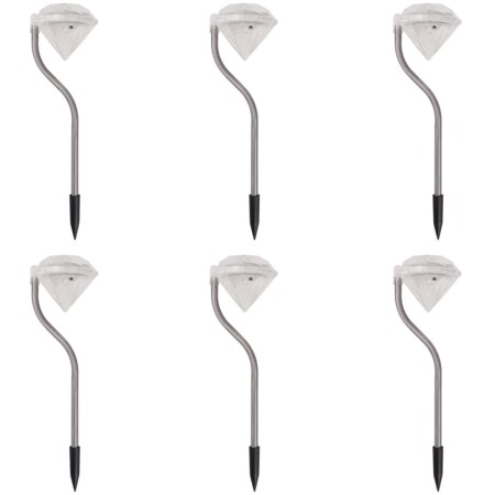 Solar-LED-Lampen für den Garten 6 Einheiten 9x7,8x29,5 cm von , Außenbeleuchtung - Ref: Foro24-42341, Preis: 21,32 €, Rabatt: %