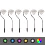 Solar-LED-Lampen für den Garten 6 Einheiten 9x7,8x29,5 cm von , Außenbeleuchtung - Ref: Foro24-42341, Preis: 21,32 €, Rabatt: %