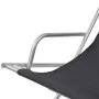 Tumbonas reclinables 2 unidades acero negro de vidaXL, Tumbonas - Ref: Foro24-42936, Precio: 140,97 €, Descuento: %