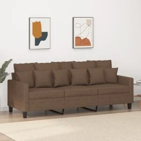 3-seater brown fabric sofa 180 cm by , Sofas - Ref: Foro24-359278, Price: 268,61 €, Discount: %