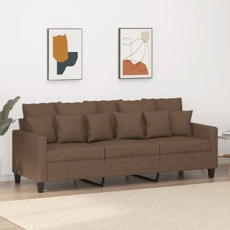 3-seater brown fabric sofa 180 cm by , Sofas - Ref: Foro24-359278, Price: 268,61 €, Discount: %