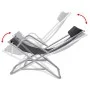 Tumbonas reclinables 2 unidades acero negro de vidaXL, Tumbonas - Ref: Foro24-42936, Precio: 140,97 €, Descuento: %