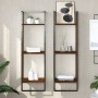 3-stöckiges Wandregal braunes Eichenholz 30x25x100 cm von , Regale und Regale - Ref: Foro24-836307, Preis: 31,75 €, Rabatt: %
