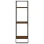 3-stöckiges Wandregal braunes Eichenholz 30x25x100 cm von , Regale und Regale - Ref: Foro24-836307, Preis: 31,36 €, Rabatt: %