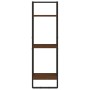 Estantería de pared 3 niveles madera marrón roble 30x25x100 cm de , Estantes y estanterías - Ref: Foro24-836307, Precio: 31,75 €
