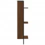 3-stöckiges Wandregal braunes Eichenholz 30x25x100 cm von , Regale und Regale - Ref: Foro24-836307, Preis: 31,36 €, Rabatt: %