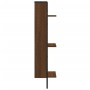Estantería de pared 3 niveles madera marrón roble 30x25x100 cm de , Estantes y estanterías - Ref: Foro24-836307, Precio: 31,75 €